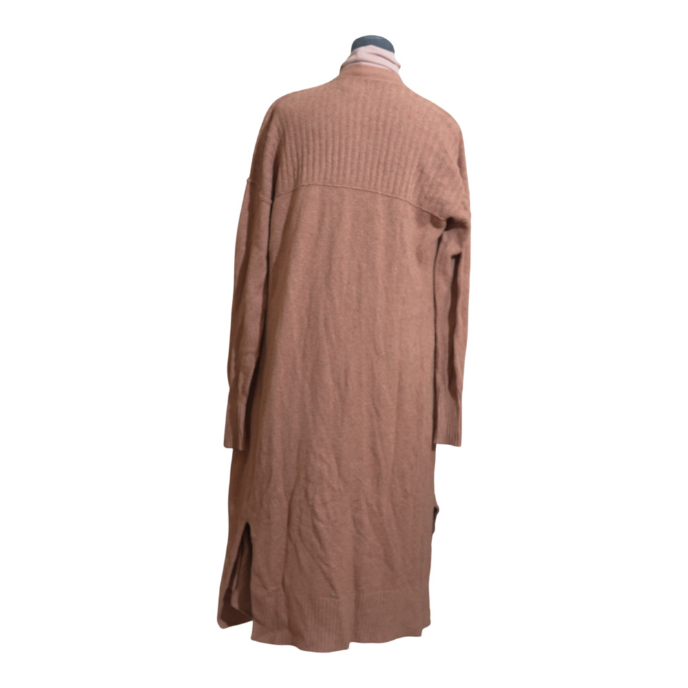 Ruby Moon Burnt Orange Long Cardigan Duster Pockets Lagenlook M - Picture 3 of 14